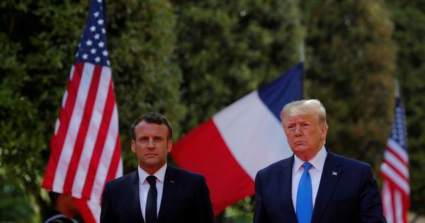 Foto: Emmanuel Macron y Donald Trump. (Reuters)