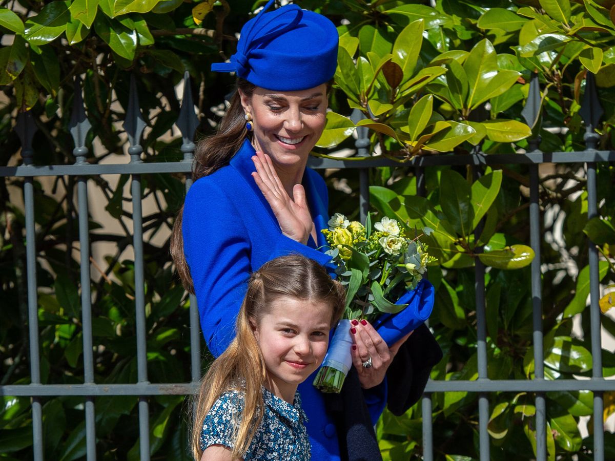 Foto:  La princesa Charlotte, junto a Kate Middleton. (Getty)