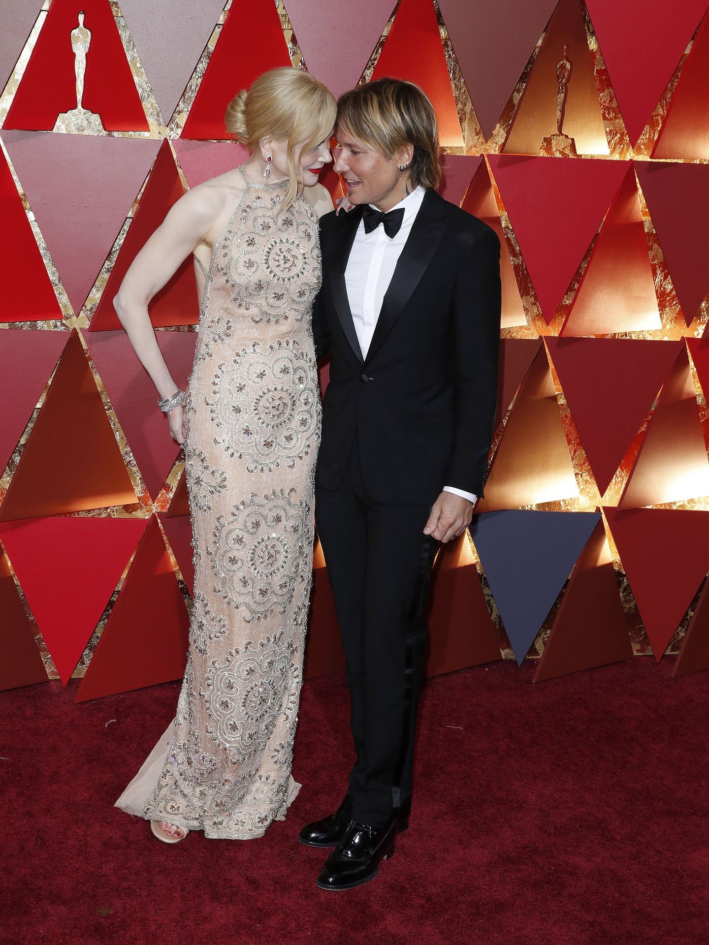 Nicole Kidman y Keith Urban, pareja con estrella. (EFE)