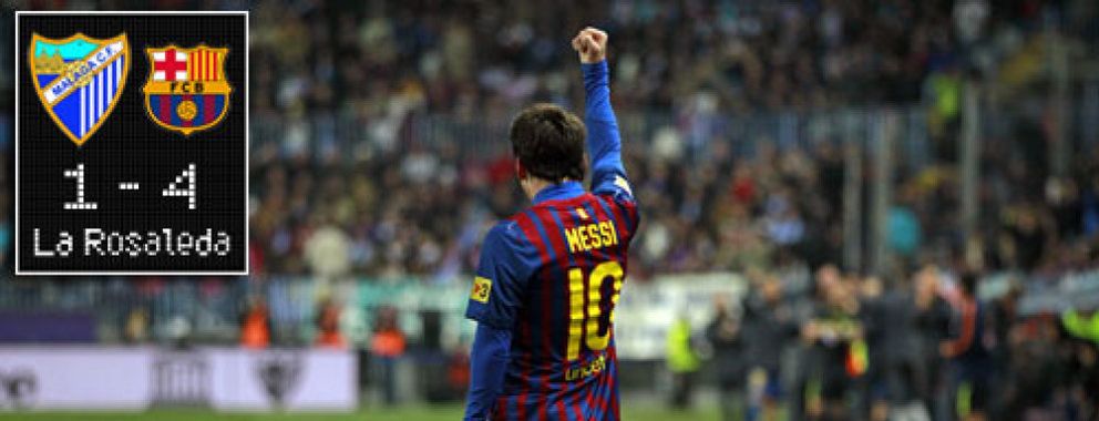 Foto: El Barcelona obedece a Guardiola y liquida al Málaga con un 'hat-trick' de un Messi soberbio