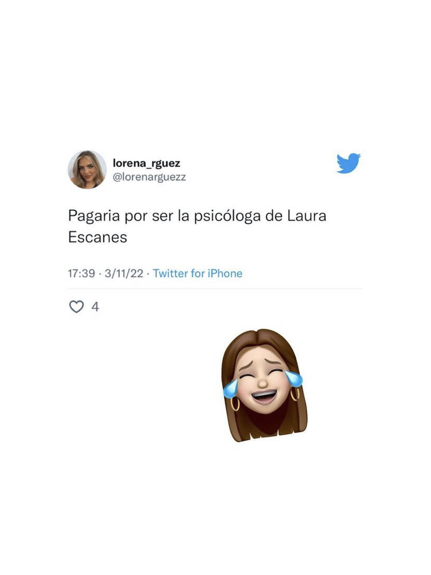 El buen humor de Laura. (Instagram/@lauraescanes)