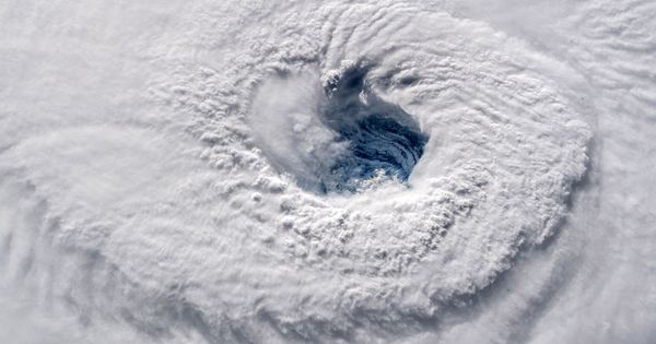 Foto: El ojo del huracán Florence. (NASA)