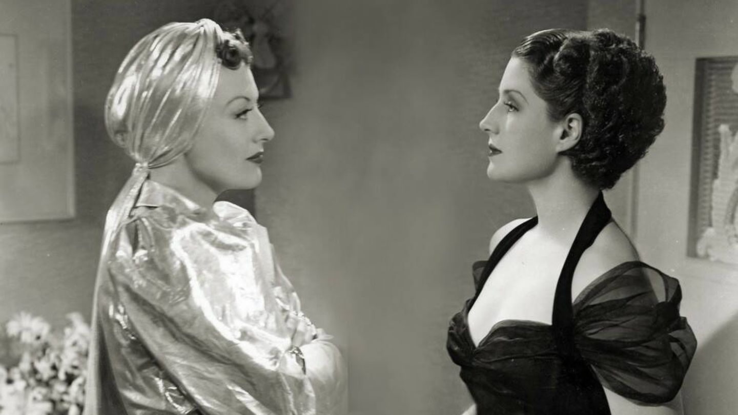 Joan Crawford y Norma Shearer en una escena de la película 'Las mujeres', de 1939