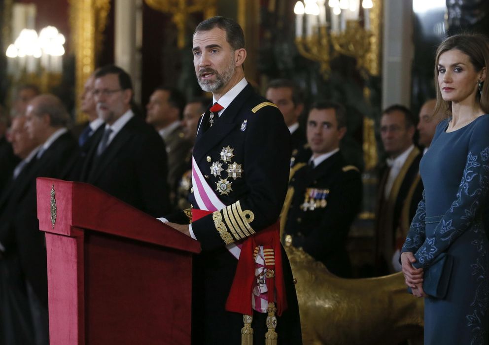 Foto: Felipe VI, durante la celebración de la Pascua Militar. (EFE)