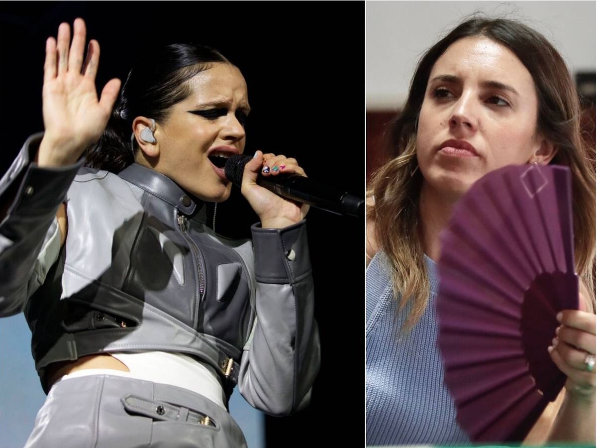 Foto: La ministra de Igualdad muestra su apoyo a la cantante Rosalía tras las fotos 'fake' de ella desnuda (EFE/José Manuel Vidal/Thais Llorca)