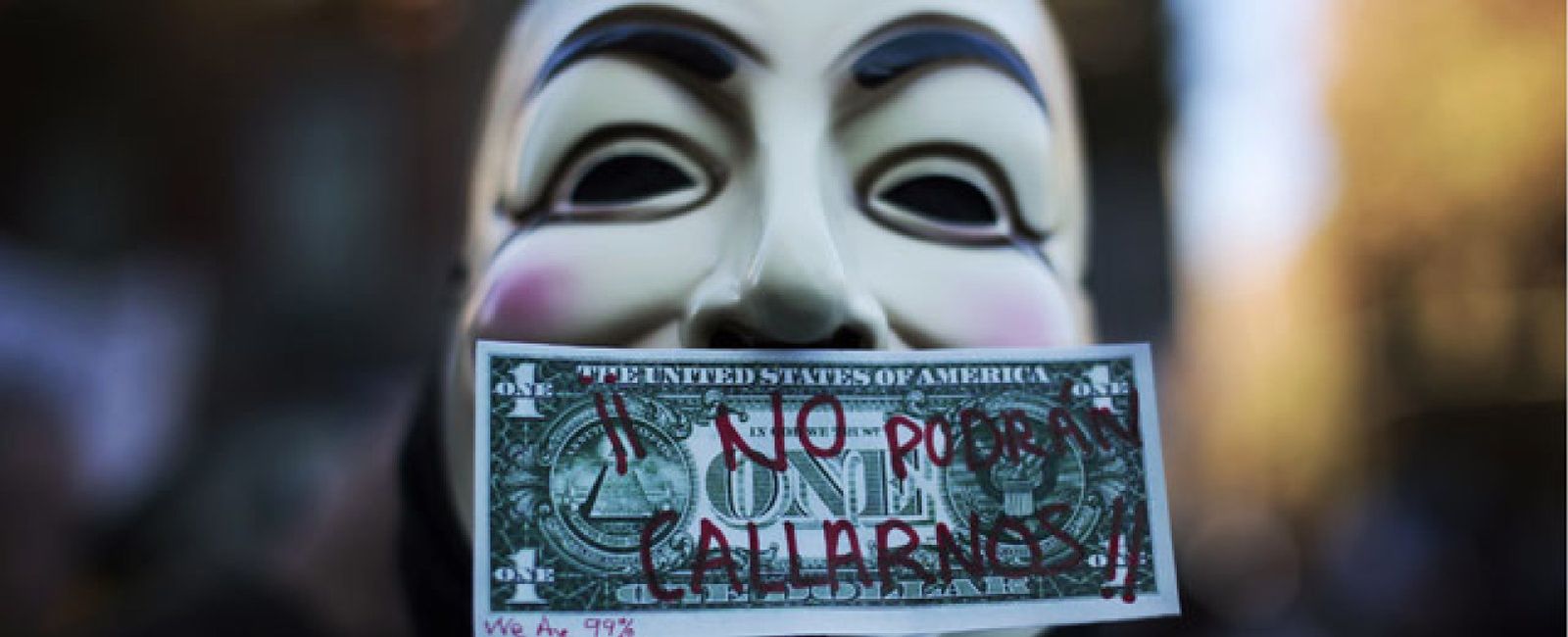 Foto: Anonymous se solidariza con el 25-S y apunta al Gobierno