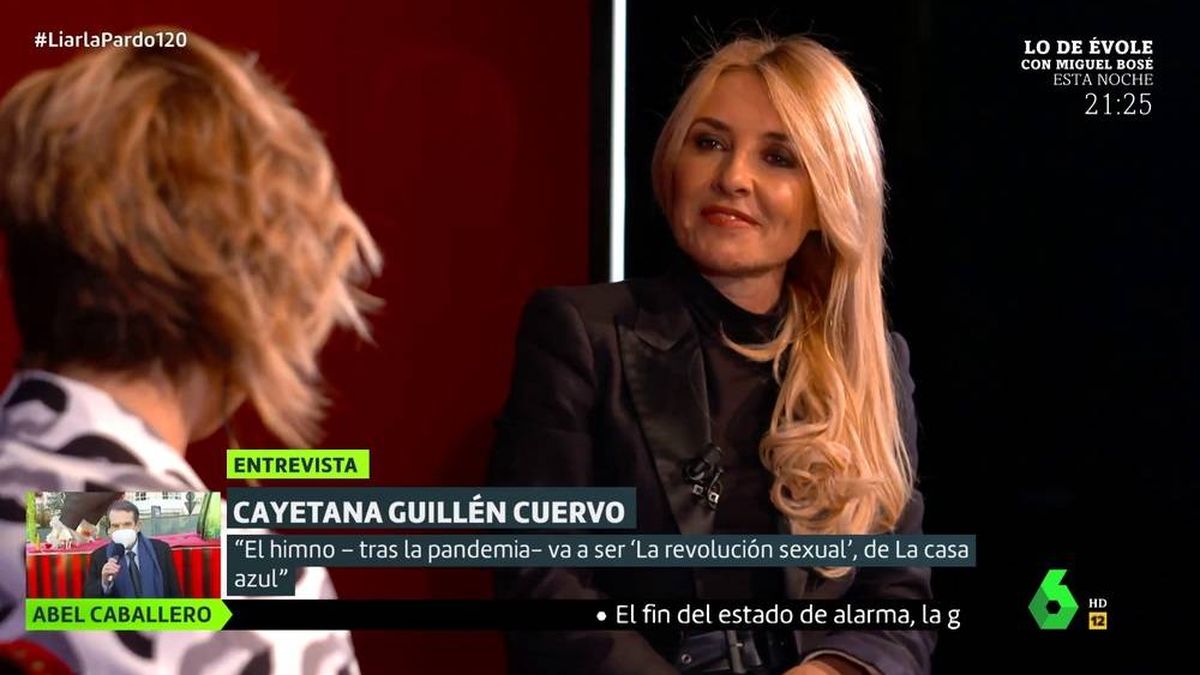 La profecía de Cayetana Guillén Cuervo en La Sexta cuando termine la pandemia
