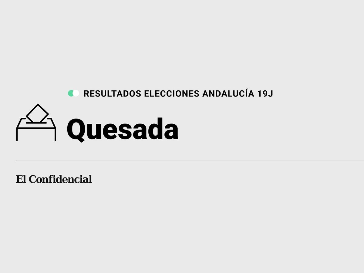 Foto: Resultados en Quesada, Jaén, de las elecciones de Andalucía 2022 este 19-J (C.C./Diseño EC)
