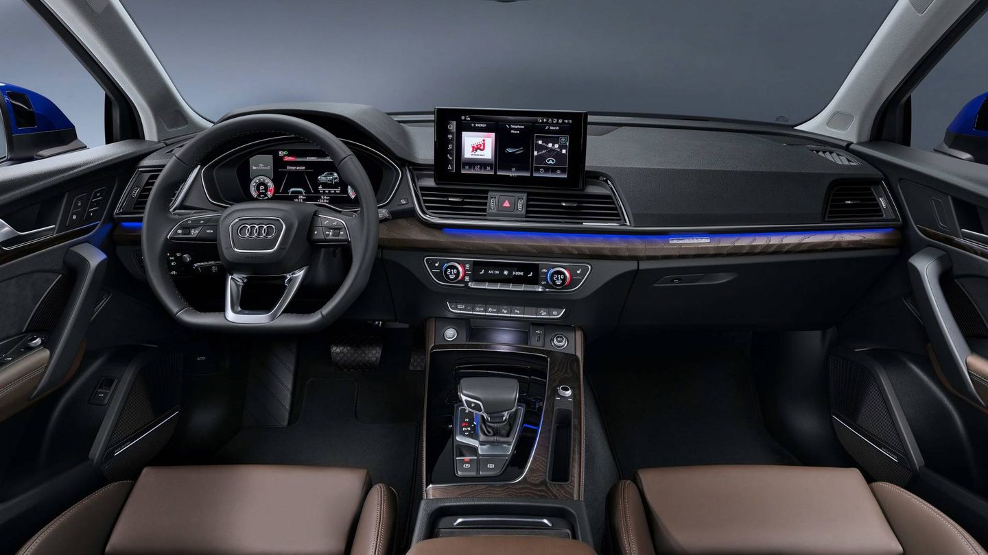 Interior sin cambios respecto al Audi Q5 actualmente a la venta. 