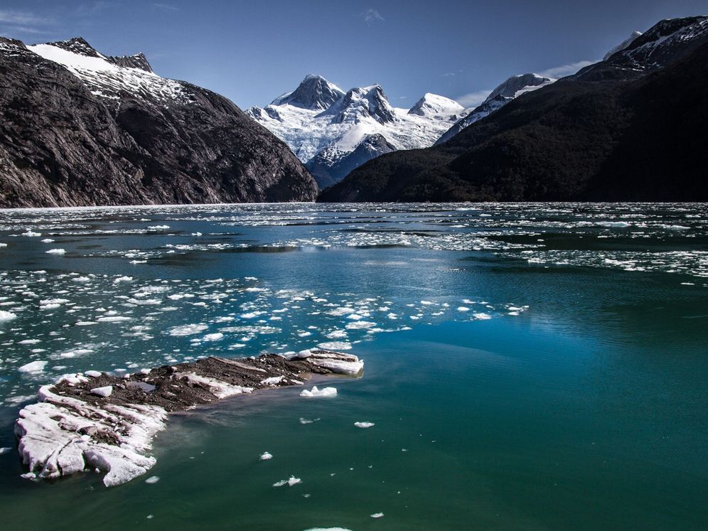 Foto: Rio de glaciar chileno