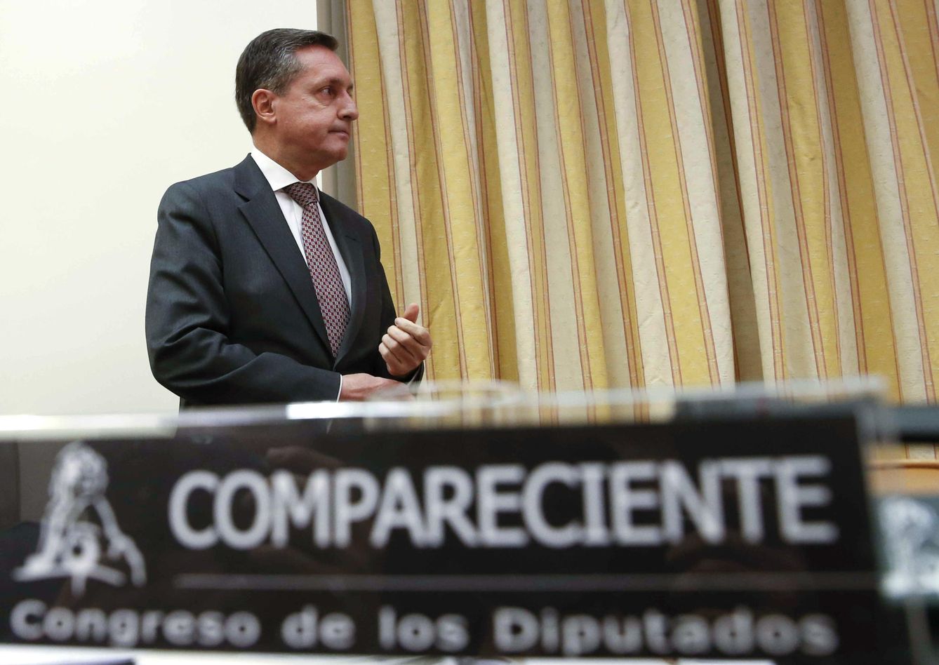 Foto: El director general de la Agencia Tributaria, Santiago Menéndez, en su comparencia ayer en el Congreso de los Diputados. (Efe)