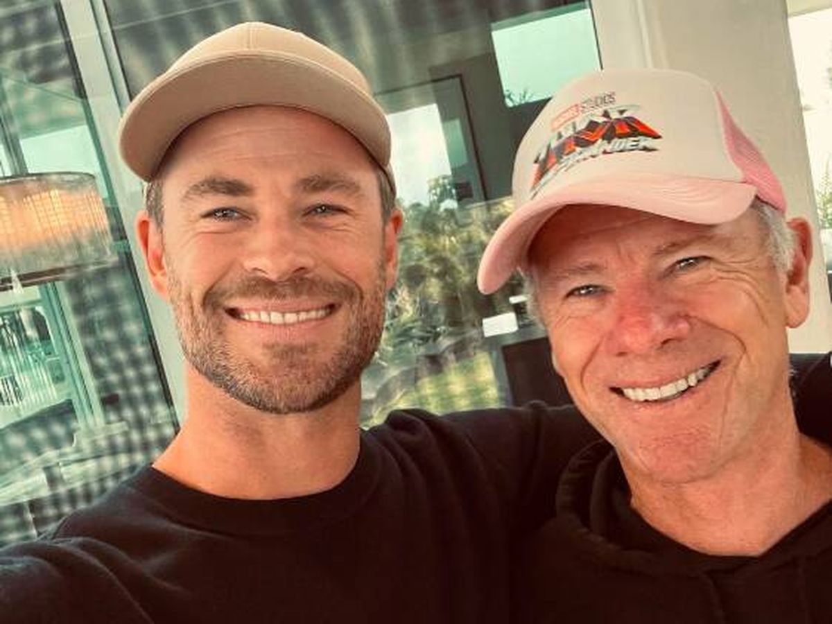 Foto: Chris Hemsworth, junto a su padre. (Instagram/@chrishemsworth)