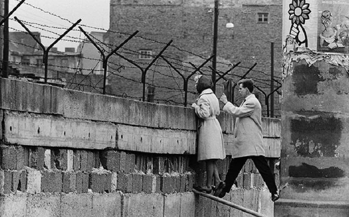 El muro de Berlín el año en que se construyó, 1961. (Cedida)
