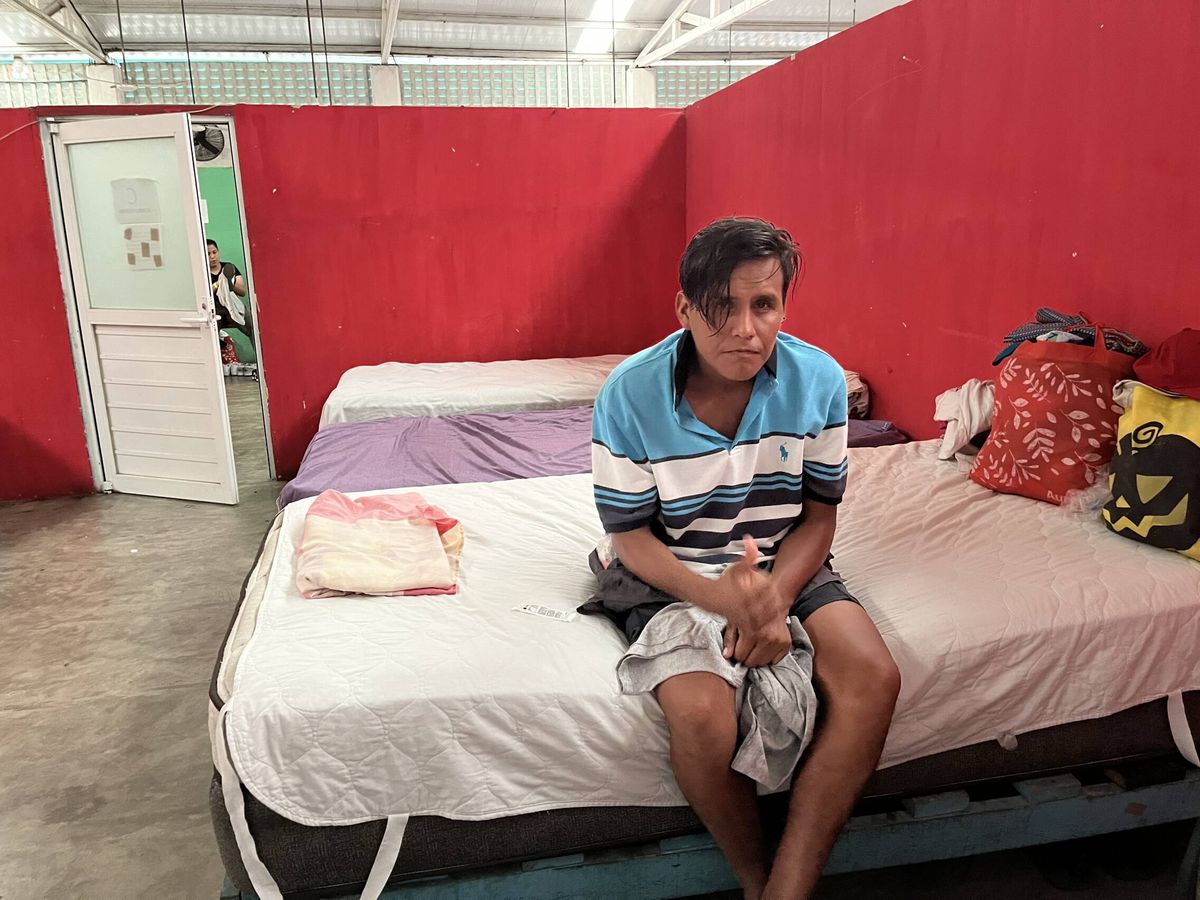 Foto: Espinosa Pardavé, migrante peruano que fue retornado junto a su familia en el albergue Ampartido de Villahermosa. (H.E.)