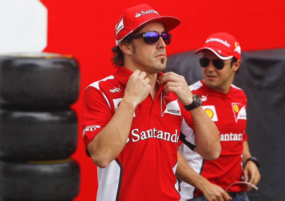 Foto: Fernando Alonso asegura que echará de menos a Felipe Massa en Ferrari.
