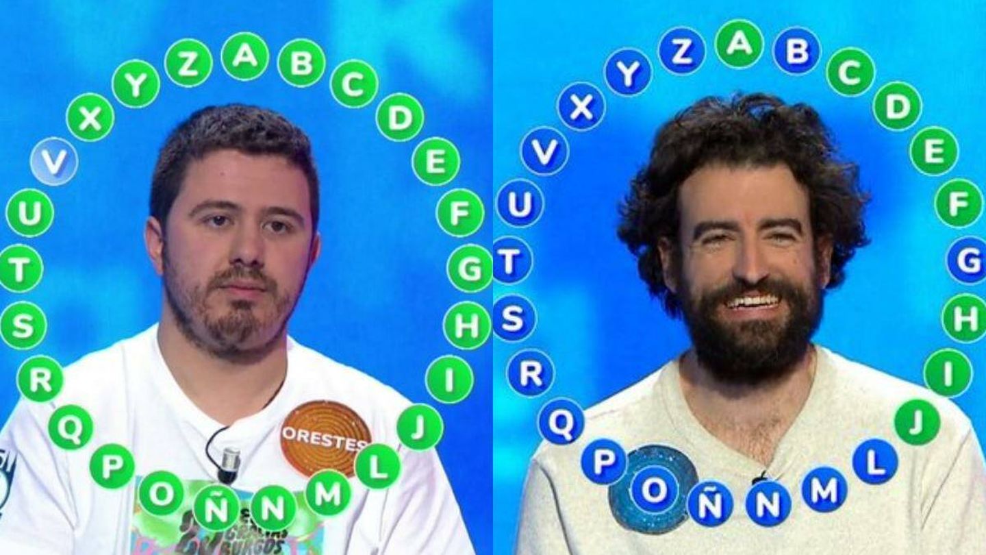 Orestes y Rafa, en 'Pasapalabra'. (Antena 3)