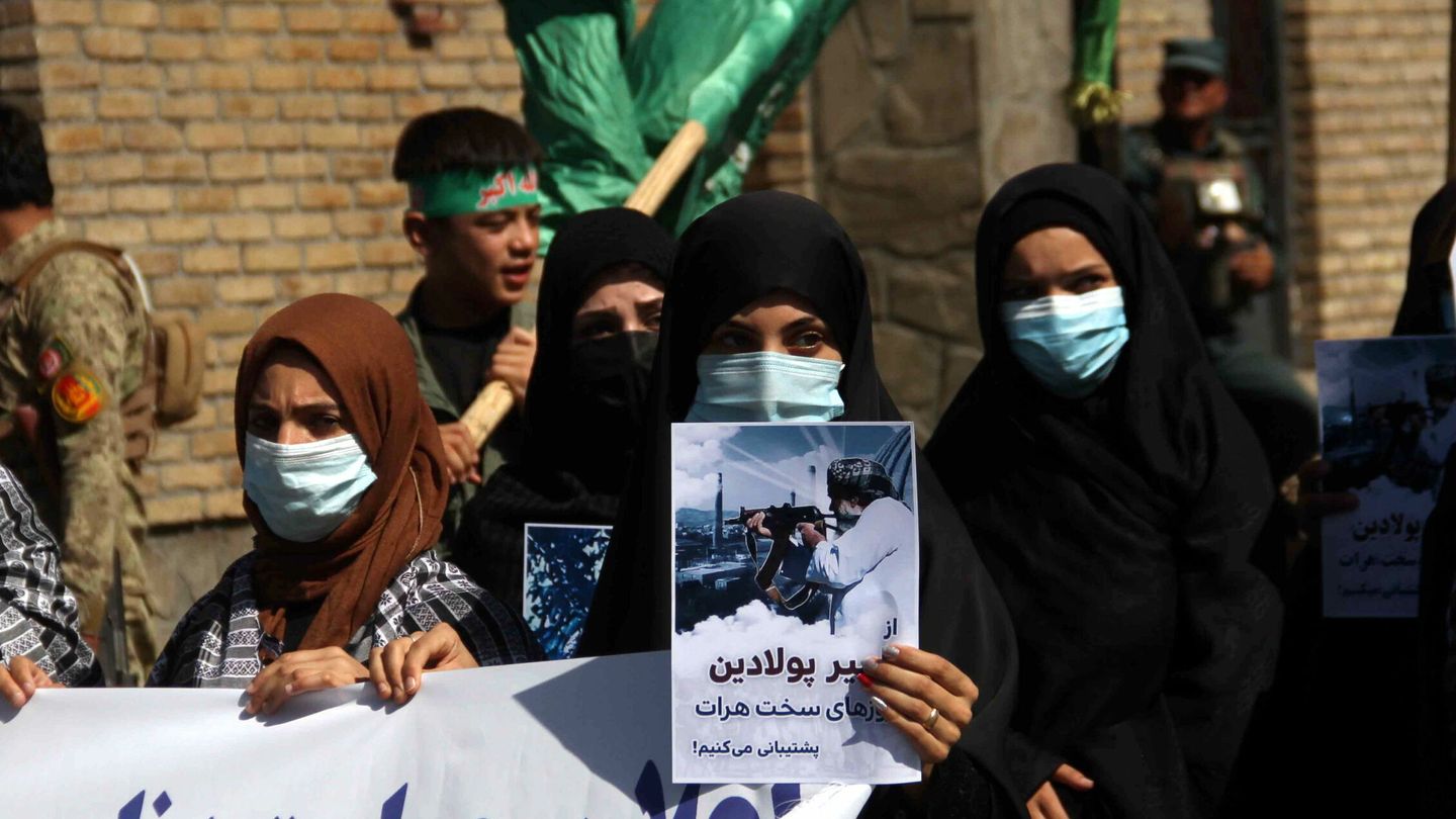 Protestas en Afganistán. (EFE)