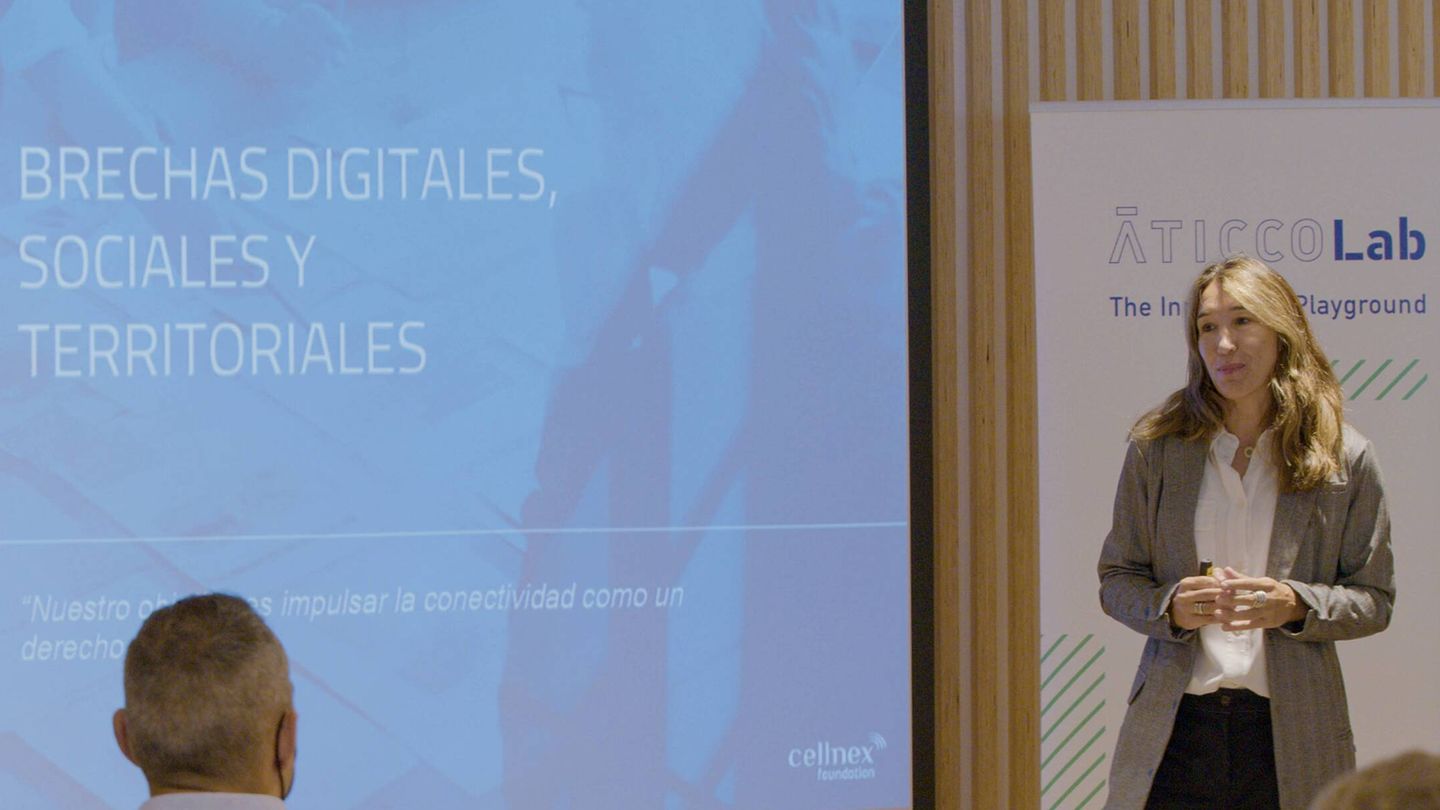 Àngels Ucero, directora de la Fundación Cellnex, en un momento de la presentación del programa. (Foto: cortesía)