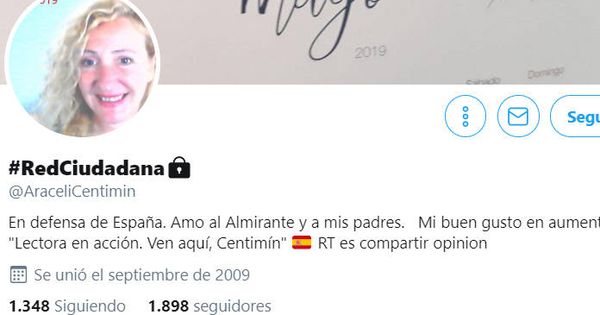 Foto: La cuenta de Araceli es privada y sólo se pueden leer sus mensajes si ella lo permite (Foto: Twitter)