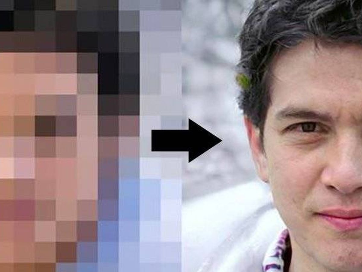 Foto: Una foto a partir de una cara pixelada con PULSE. Foto: Youtube