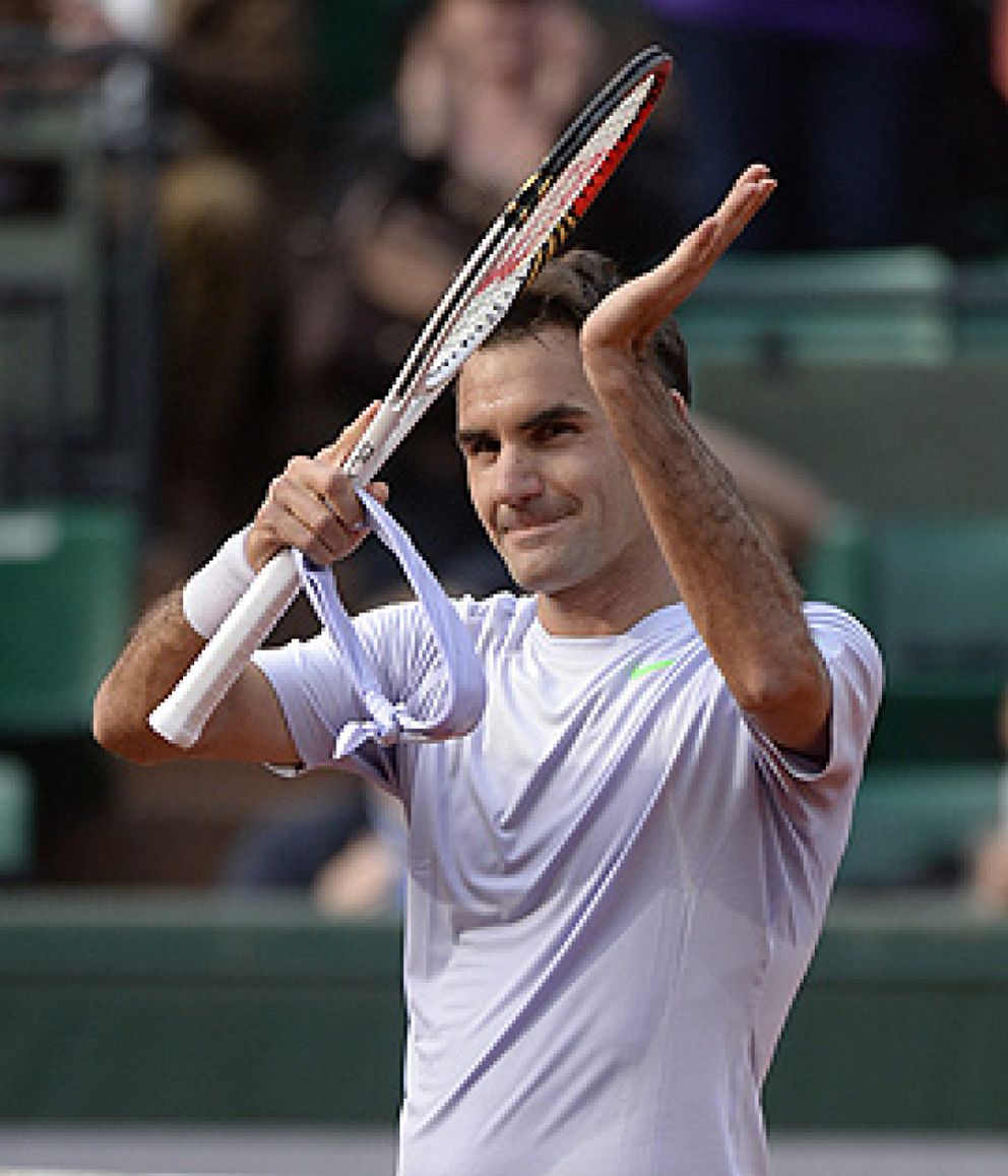Foto: Federer se deshace de su rival en un partido tan fácil que pareció un entrenamiento