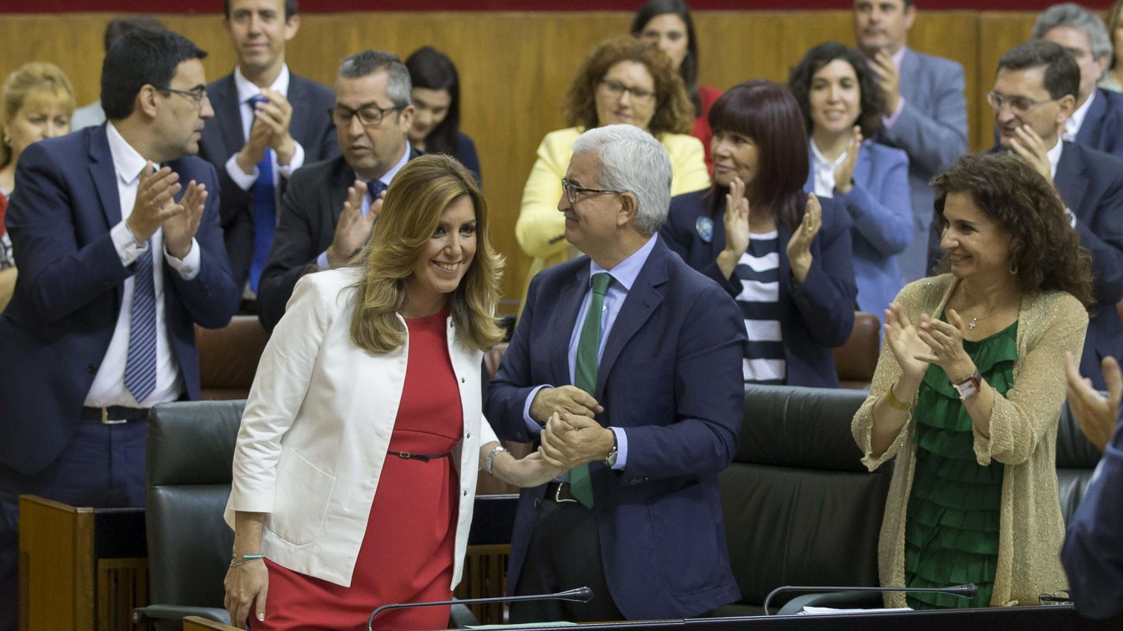 Foto: Susana Díaz, en el Parlamento de Andalucía. (EFE)