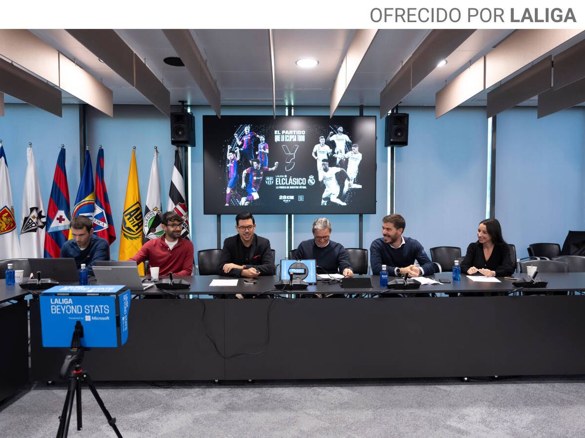 Foto: Presentación de las nuevas Surface Pro de Beyond Stats en Madrid. (LALIGA)