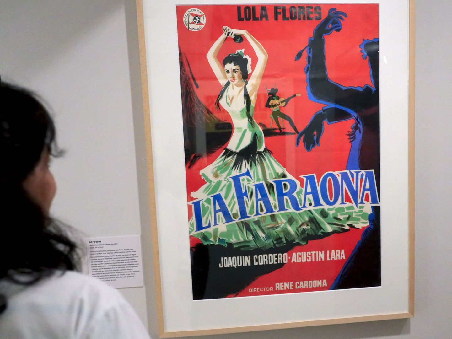 “Si me queréis, ¡venirse!”, en homenaje a la cantante Lola Flores, que se muestra en la Biblioteca Nacional de Madrid. (EFE/Fernando Alvarado) 