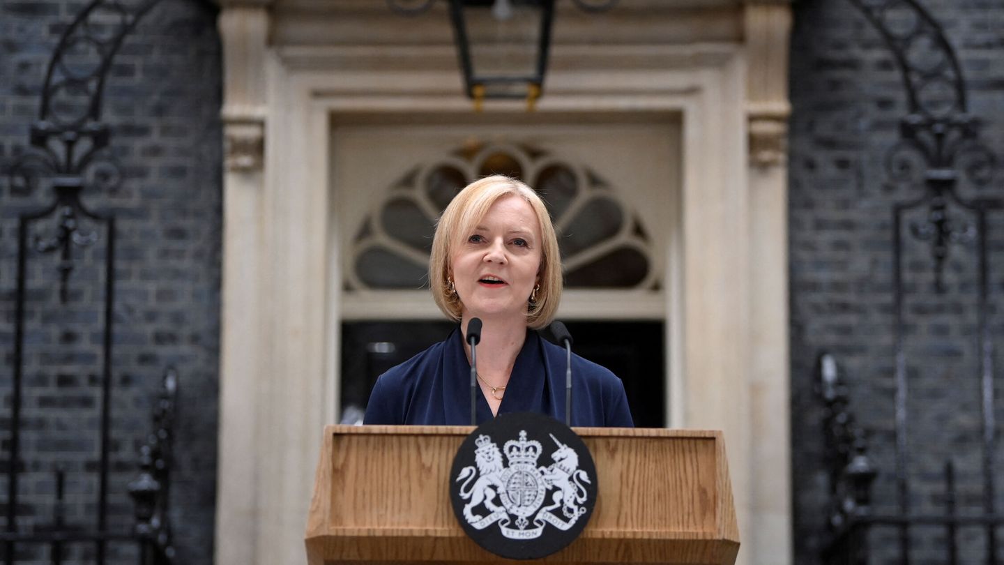 Liz Truss durante su primer discurso como primera ministra británica. Toby Melville / REUTERS