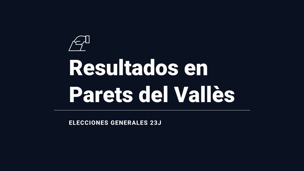 Parets del Vallès, resultados del 23J | Votos y escaños en las elecciones generales 2023: victoria de del PSC