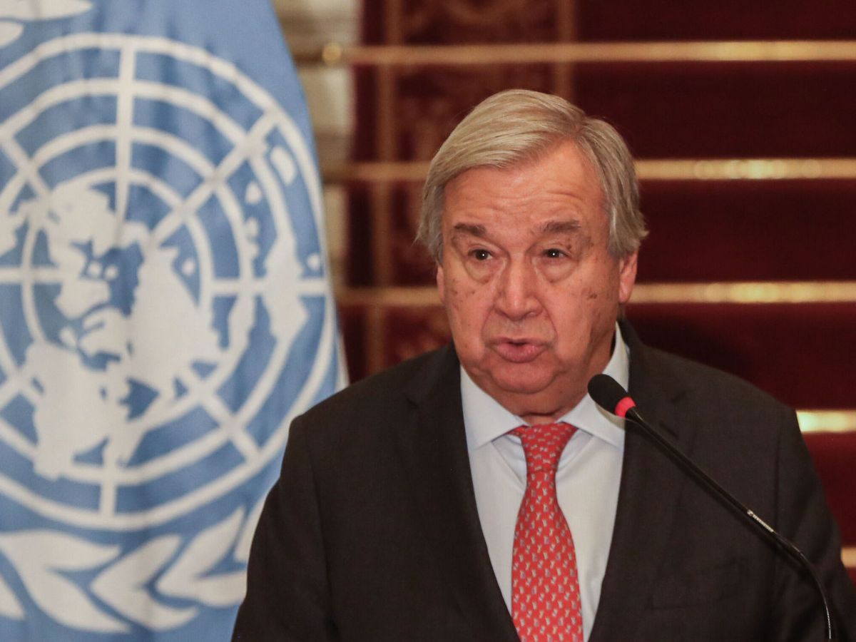 Foto: Discurso este lunes del secretario general de la ONU, António Guterres. (STRINGER / DPA)