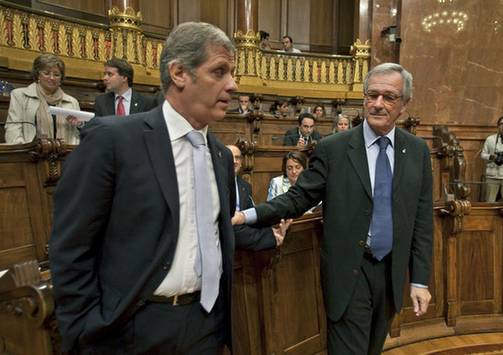 Foto: El líder del PP, Alberto Fernández Díaz, y el alcalde Xavier Trias.
