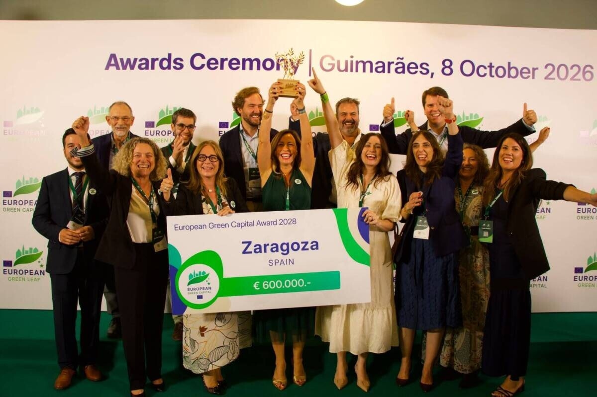 Foto de Zaragoza se impone a otras cuatro ciudades y es elegida Capital Verde Europea 2028
