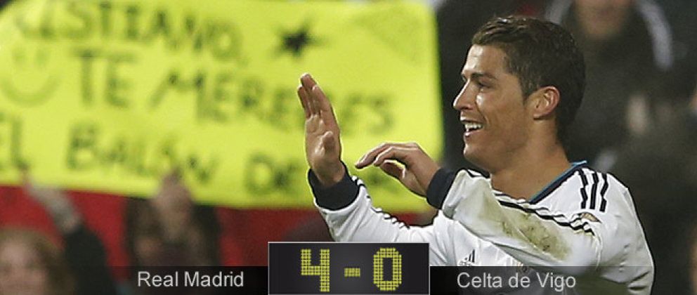 Foto: Cristiano Ronaldo demuestra que él sí es un ser superior y arrasa con el Celta