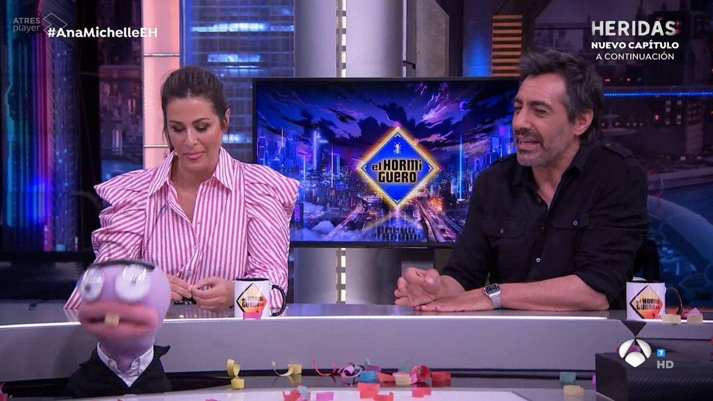 Nuria Roca y Juan del Val, en 'El hormiguero'. (Antena 3)