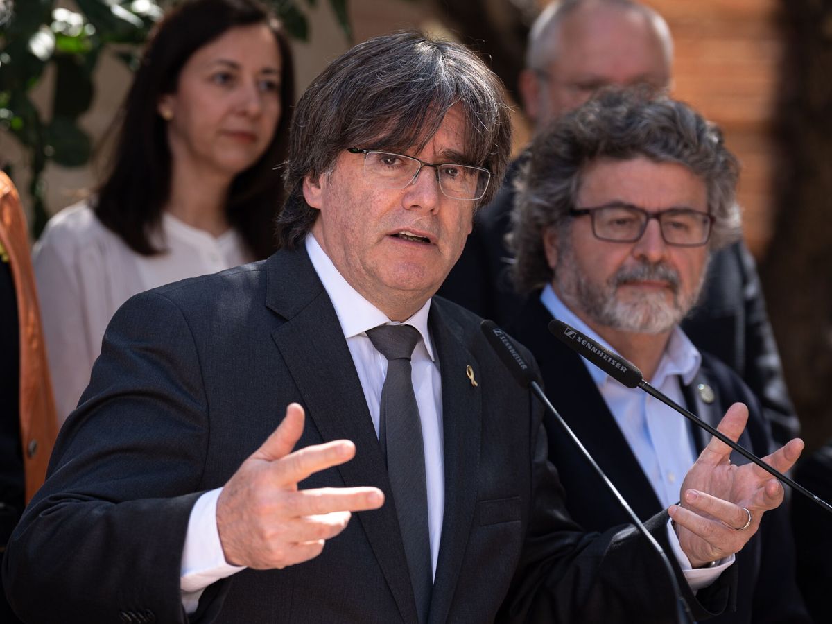Foto:  Carles Puigdemont, el pasado 8 de abril. (EFE/David Borrat)