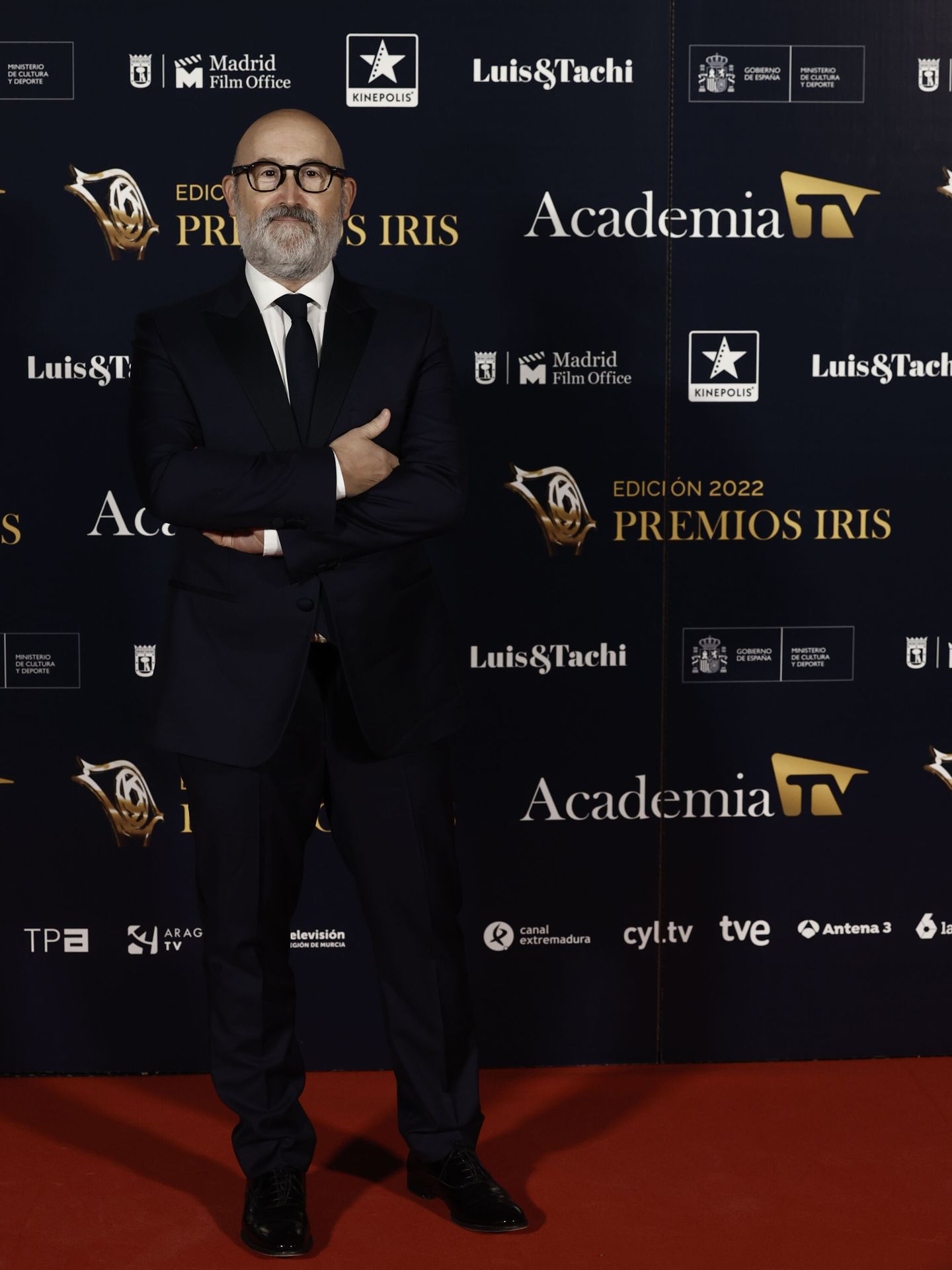 Javier Cámara, en la alfombra roja de los Premios Iris 2022. (EFE)