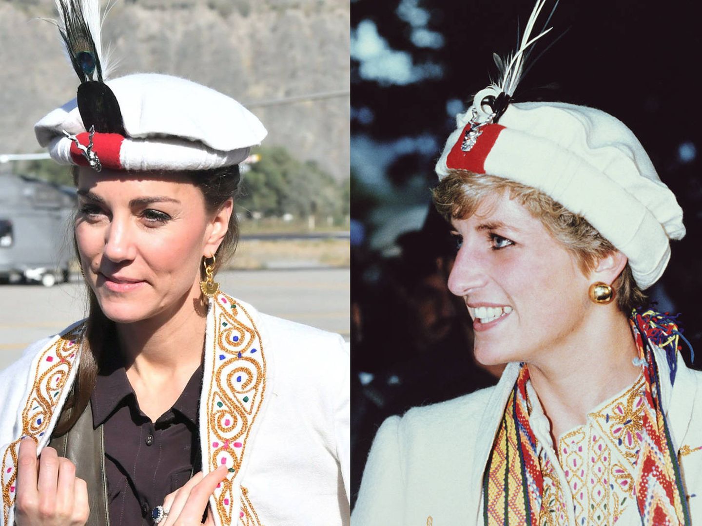 Kate Middleton y Diana de Gales. (EFE / Getty)