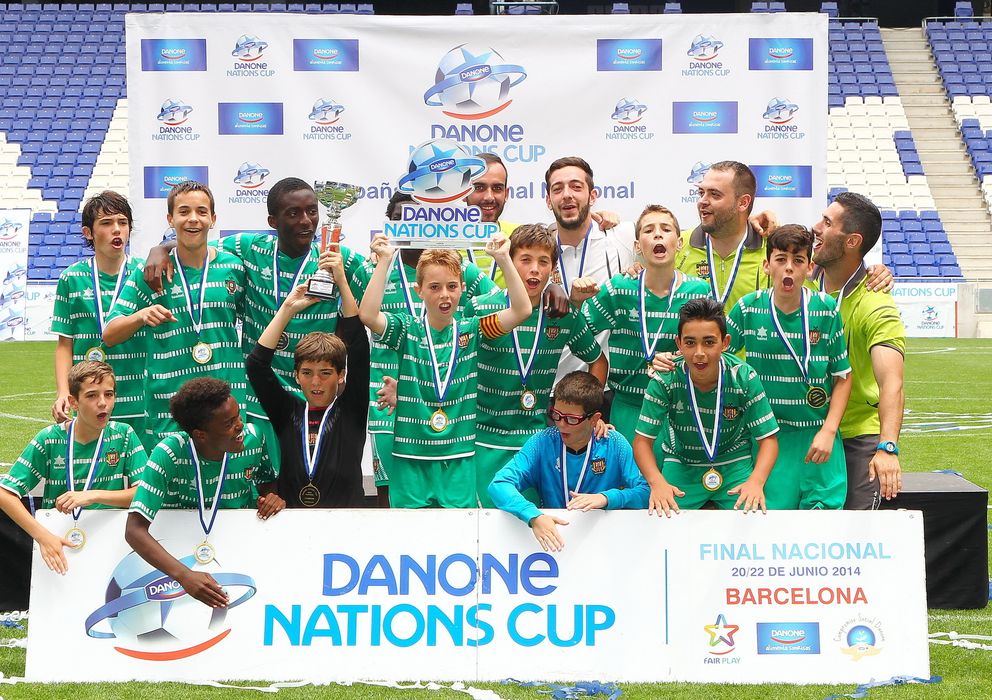 Foto: El equipo de Cornellà se ha proclamado ganador de la Final Nacional de la Danone Nations Cup.