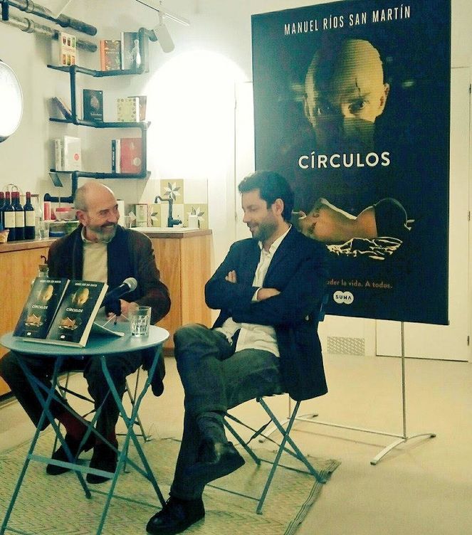 Miguel Rellán y Manuel Ríos San Martín en la presentación de 'Círculos'