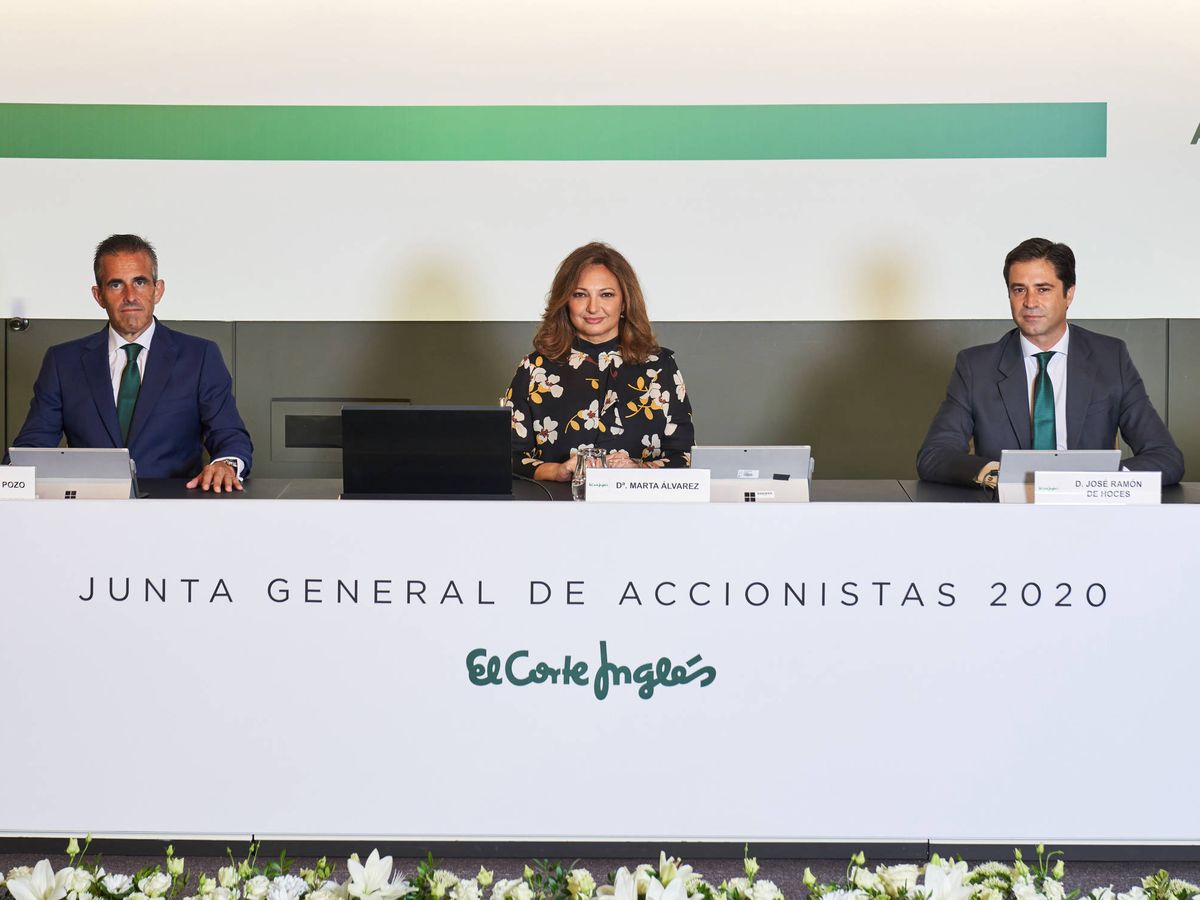 Foto: Víctor del Pozo, Consejero Delegado; Marta Álvarez, Presidenta; José Ramón de Hoces, Consejero Secretario. (Cedida)