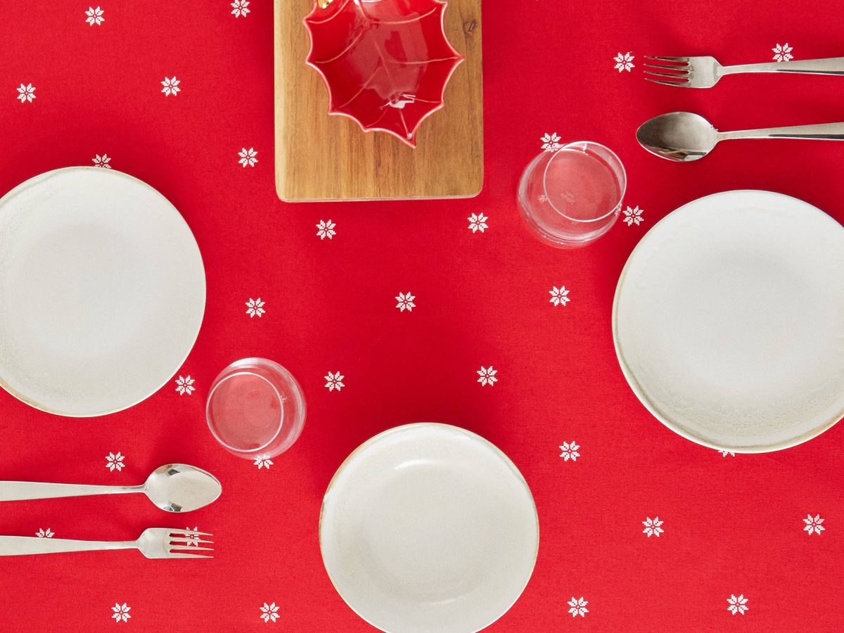 Foto: Manteles de Zara Home para decorar tu mesa esta Navidad. (Cortesía)