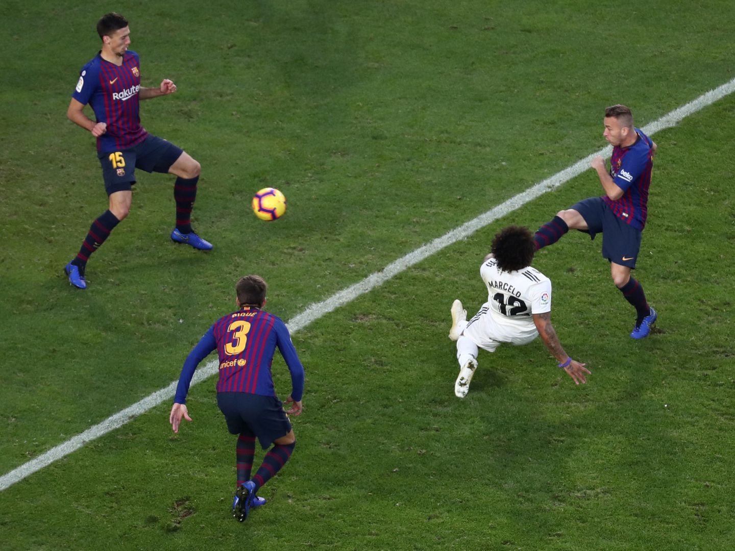 La acción del gol de Marcelo. (Reuters)