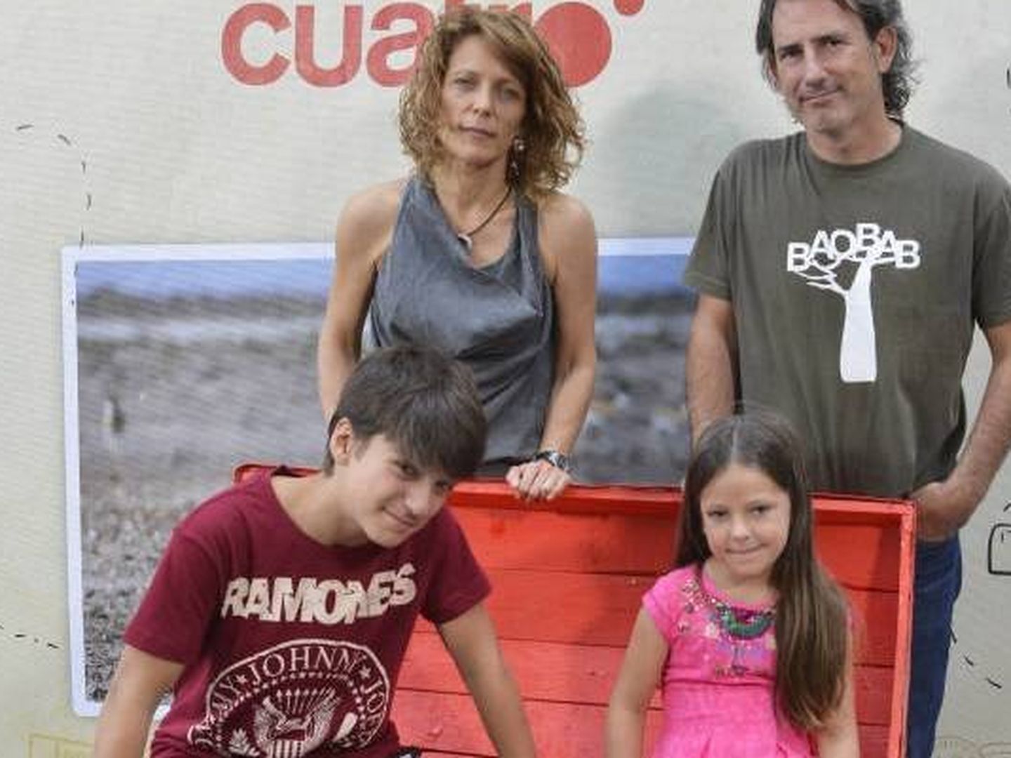 La familia Canela-Margarit, protagonista de 'Espíritu salvaje'. (Mediaset).