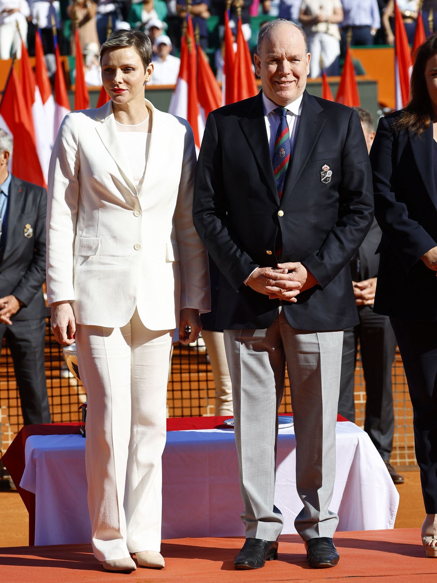 Charlène de Mónaco, junto a Alberto de Mónaco. (Reuters/Eric Gaillard)