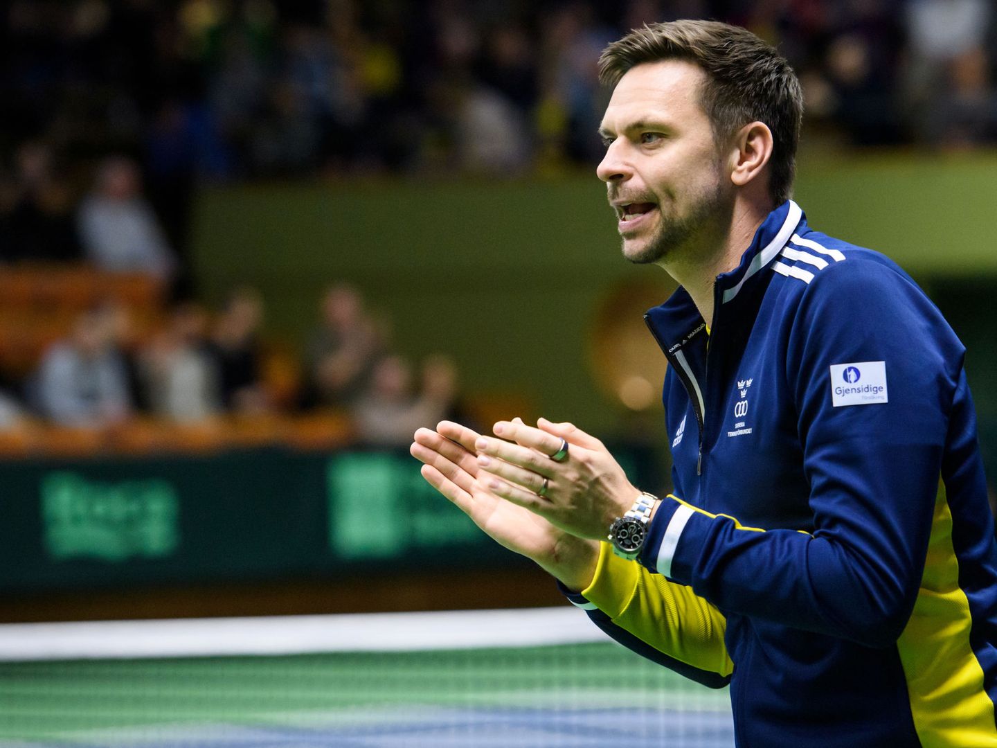Robin Soderling ahora trabaja como entrenador y fue capitán de Suecia en la Copa Davis. (Reuters)