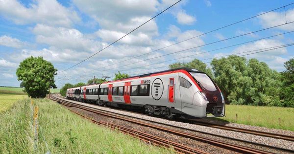 Foto: Simulación de uno de los trenes-tram que Stadler Valencia fabricará para la filial de Ferrovial en Gales. 