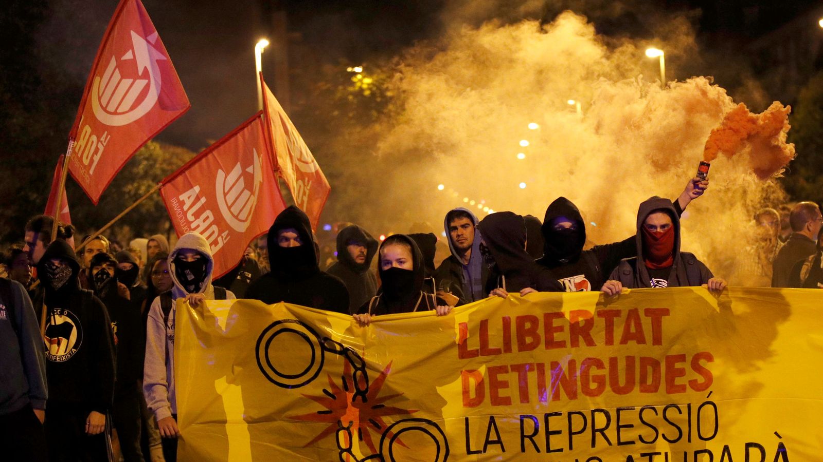 Foto: Protestas en Girona. (Reuters)