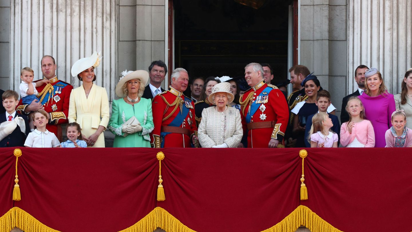 La familia real, durante el pasado Trooping the Colour. (Reuters)