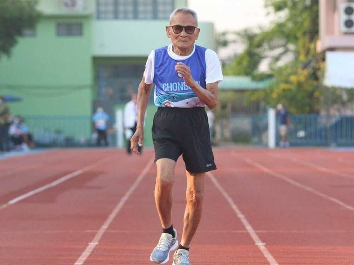 Foto: Sawang Janpram, el tailandés de 102 años que arrasa en las competiciones atléticas (Federación Tailandesa de Atletismo)